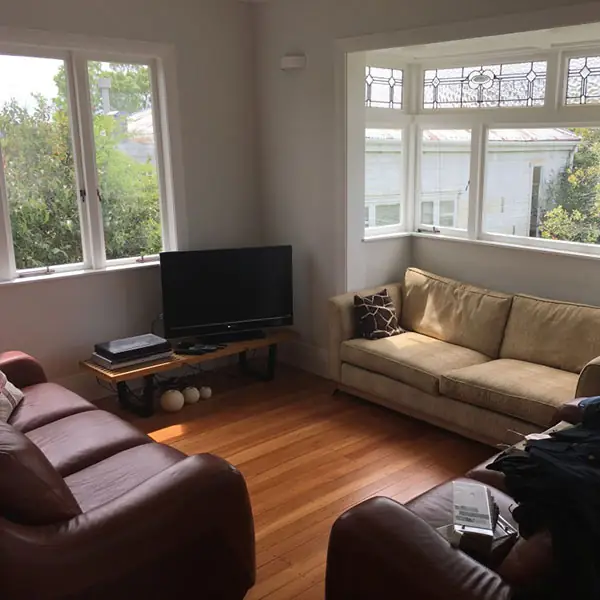 Western Springs living room after renovation