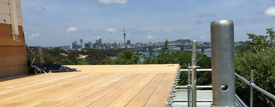 New deck built for home in Auckland