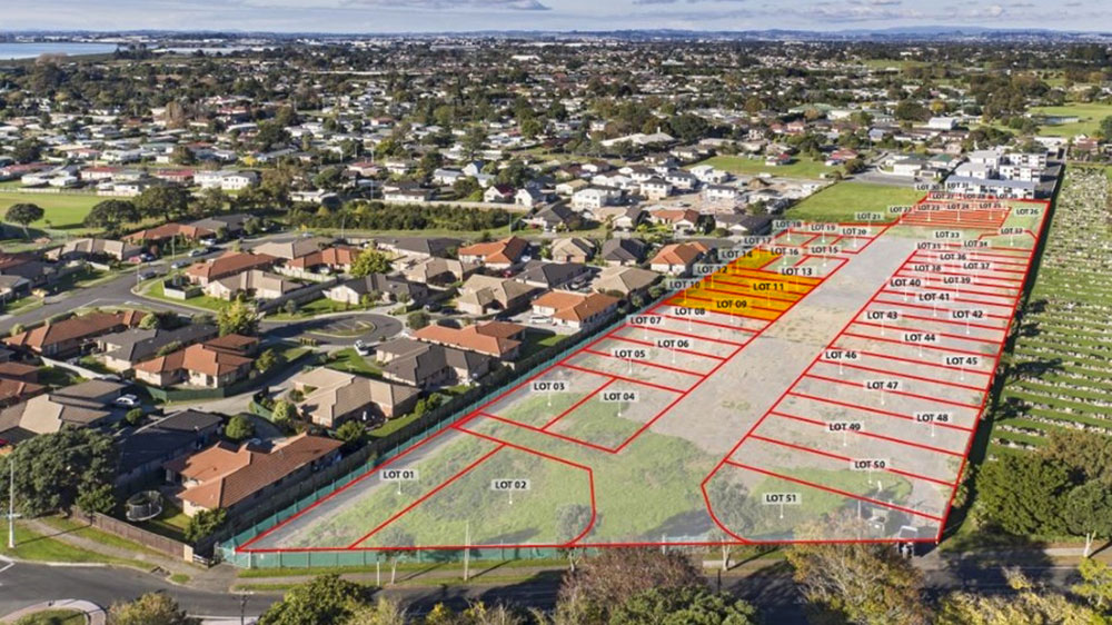 Subdivision of house and land packages in Auckland